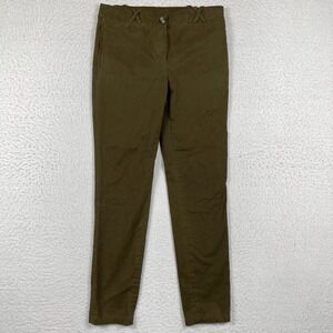 Lacoste Pants Womens 34 Brown US 2 Casual Career Workwear Office Preppy Travel